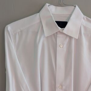David Donahue Crisp White Dress Shirt